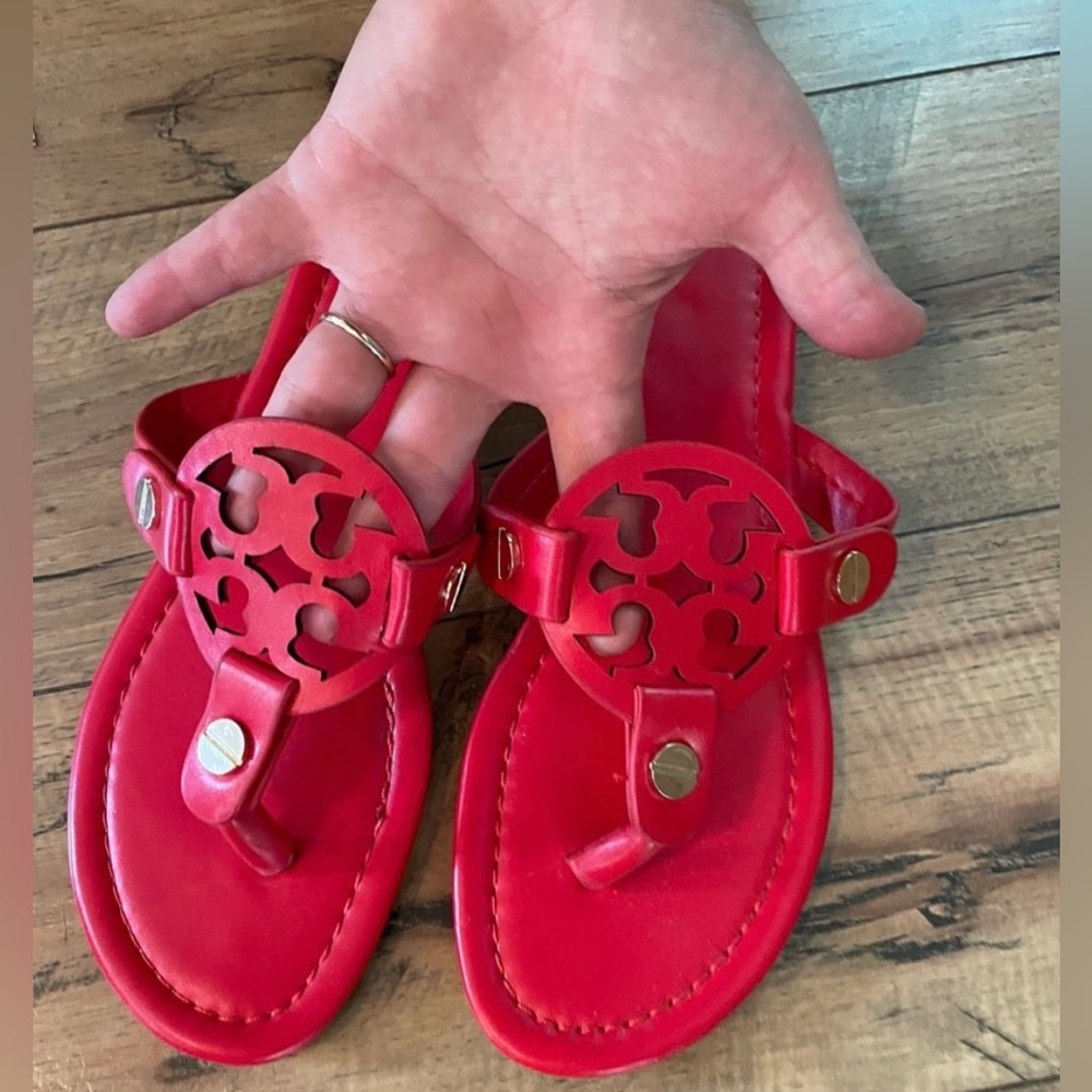 Red TB Inspired Sandals Shoes